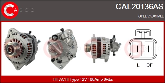 CASCO Generator cal20136as for OPEL ISUZU