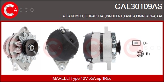 CASCO Generator cal30109as for FIAT
