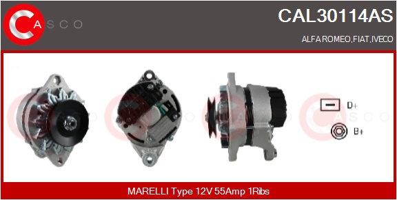 CASCO Generator cal30114as for FIAT IVECO