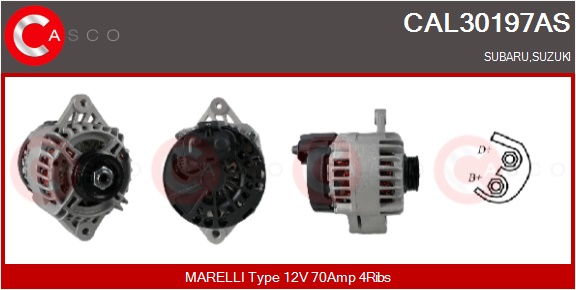 CASCO Generator cal30197as for SUZUKI