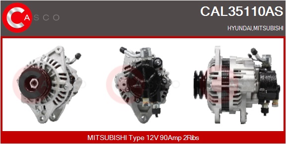 CASCO Generator cal35110as for MITSUBISHI GENERAL MOTORS