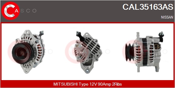 CASCO Generator cal35163as for MITSUBISHI NISSAN