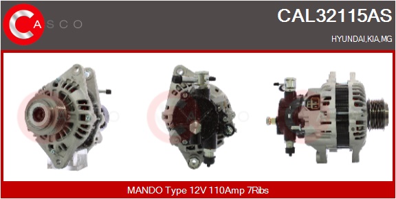CASCO Generator cal32115as for HYUNDAI