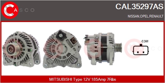 CASCO Generator cal35297as for OPEL MITSUBISHI NISSAN RENAULT