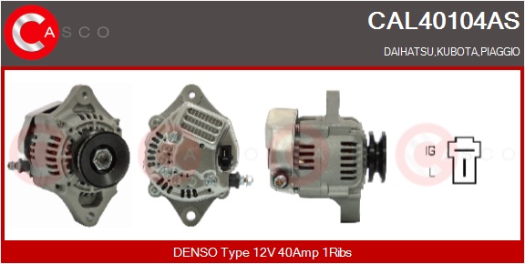 CASCO Generator cal40104as for TOYOTA DAIHATSU