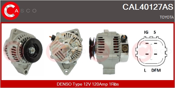 CASCO Generator cal40127as for TOYOTA