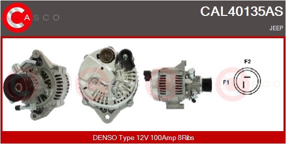 CASCO Generator cal40135as for CHRYSLER JEEP