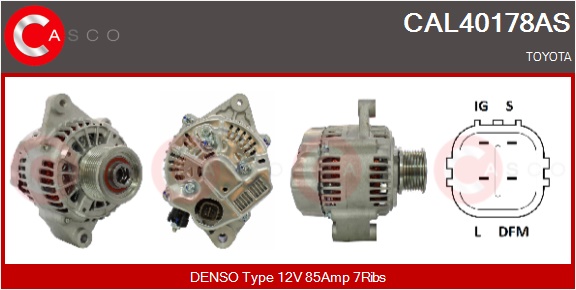 CASCO Generator cal40178as for TOYOTA