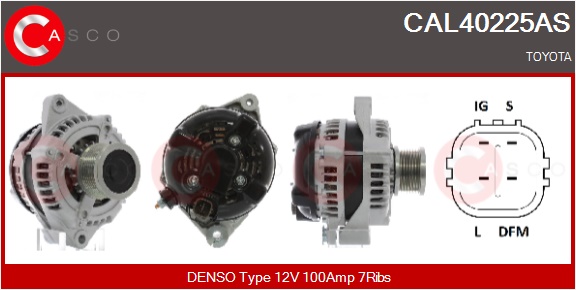 CASCO Generator cal40225as for TOYOTA