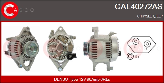 CASCO Generator cal40272as for CHRYSLER JEEP MERCEDES-BENZ
