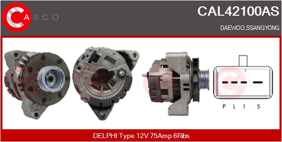 CASCO Generator cal42100as for SSANGYONG