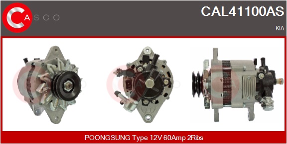 CASCO Generator cal41100as for HYUNDAI KIA