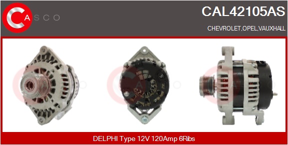 CASCO Generator cal42105as for OPEL GENERAL MOTORS