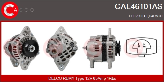 CASCO Generator cal46101as for DAEWOO GENERAL MOTORS MITSUBISHI
