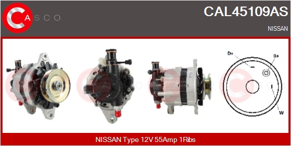 CASCO Generator cal45109as for RENAULT NISSAN