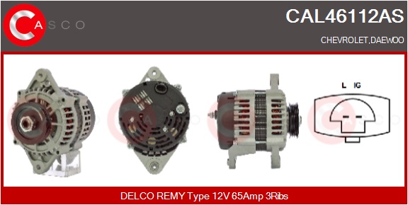 CASCO Generator cal46112as for DAEWOO GENERAL MOTORS