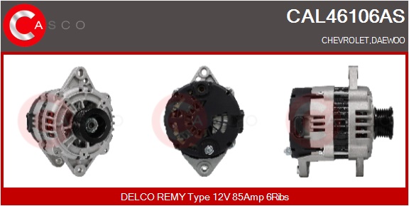 CASCO Generator cal46106as for GENERAL MOTORS