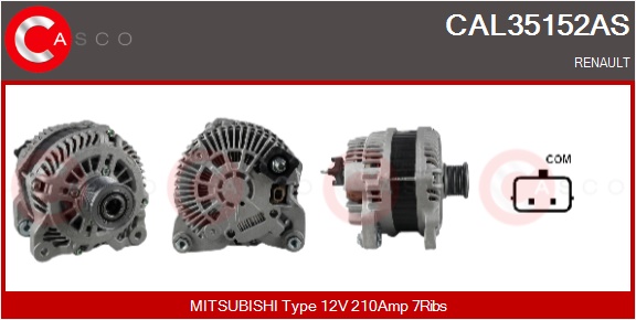 CASCO Generator cal35152as for MITSUBISHI NISSAN RENAULT