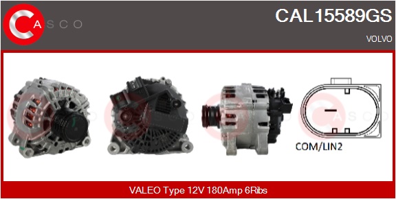 CASCO Generator cal15589gs for VOLVO