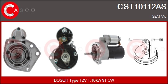 CASCO Starter cst10112as for VAG