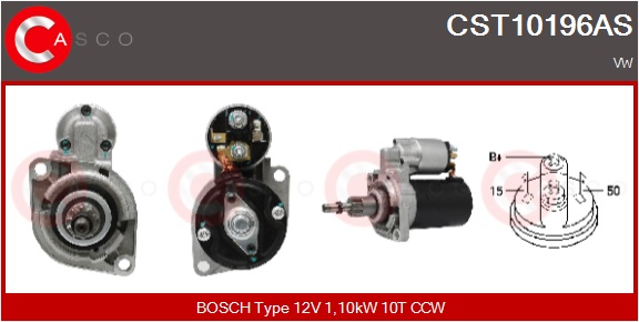CASCO Starter cst10196as for VAG