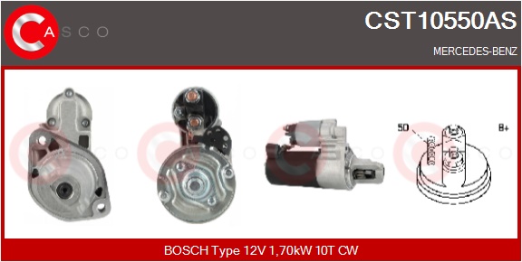 CASCO Starter cst10550as for MERCEDES-BENZ