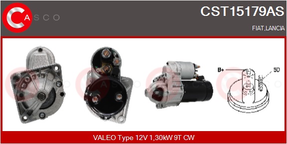 CASCO Starter cst15179as for FIAT