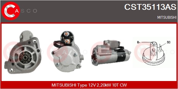 CASCO Starter cst35113as for MITSUBISHI