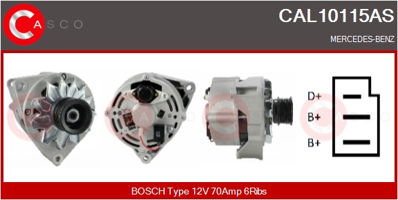 CASCO Generator cal10115as for MERCEDES-BENZ