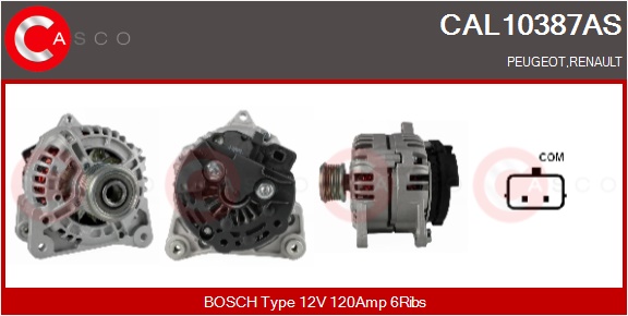 CASCO Generator cal10387as for RENAULT