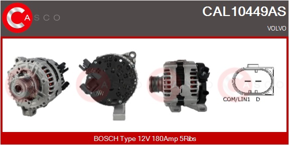 CASCO Generator cal10449as for VOLVO FORD