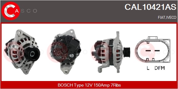 CASCO Generator cal10421as for IVECO FIAT