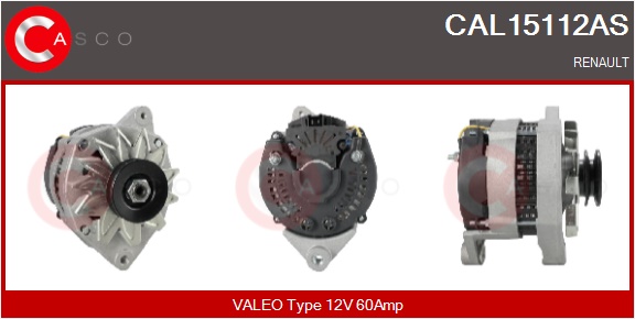 CASCO Generator cal15112as for RENAULT