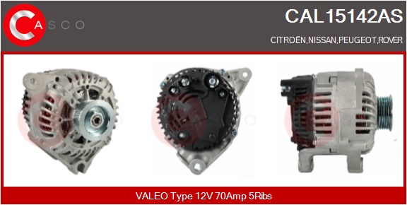 CASCO Generator cal15142as for CITROËN/PEUGEOT