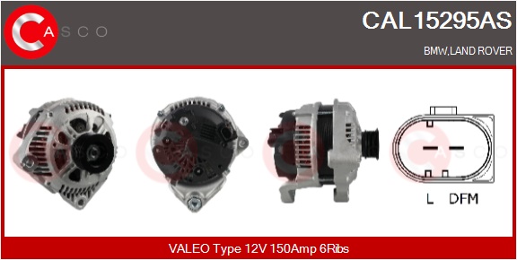 CASCO Generator cal15295as for BMW ROVER