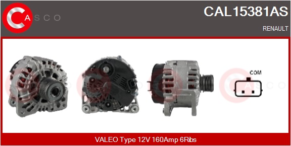 CASCO Generator cal15381as for RENAULT