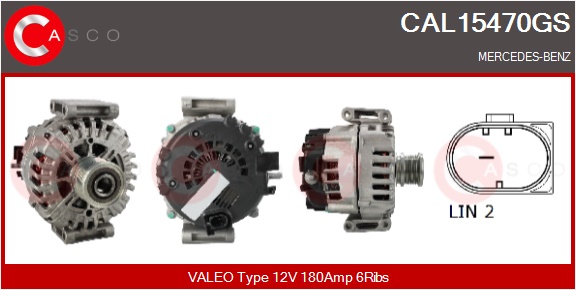 CASCO Generator cal15470gs for MERCEDES-BENZ MITSUBISHI
