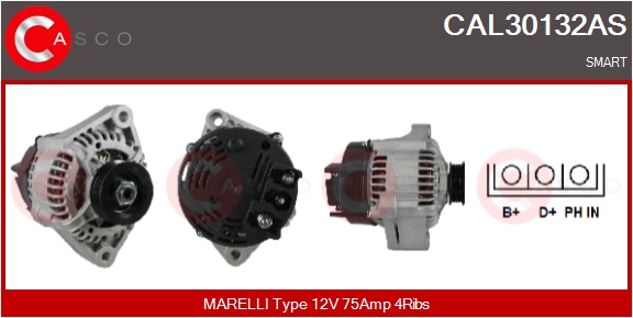 CASCO Generator cal30132as for MERCEDES-BENZ