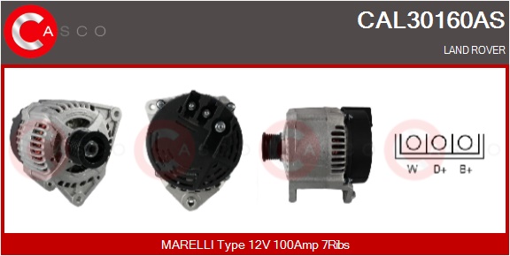 CASCO Generator cal30160as for ROVER