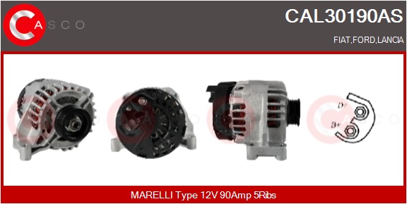 CASCO Generator cal30190as for FORD FIAT TOYOTA