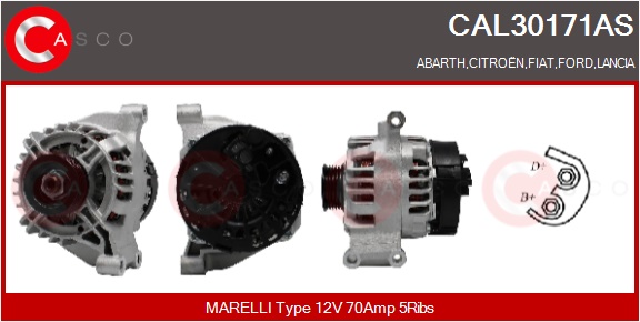 CASCO Generator cal30171as for FIAT