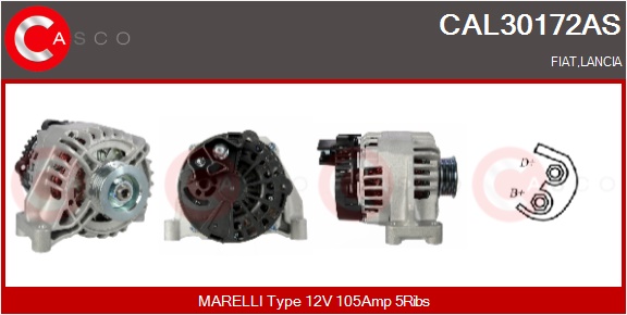 CASCO Generator cal30172as for FIAT