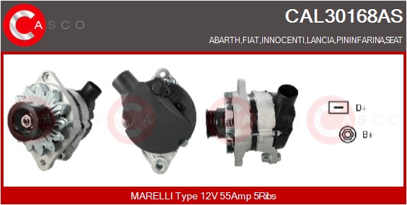 CASCO Generator cal30168as for FIAT