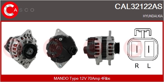 CASCO Generator cal32122as for HYUNDAI