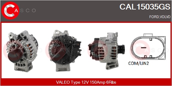 CASCO Generator cal15035gs for FORD VOLVO