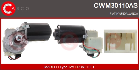 CASCO Viskermotor cwm30110as foran for FIAT