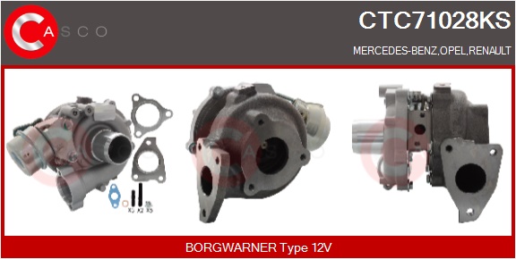 CASCO Lader, ladesystem CTC71028KS for GENERAL MOTORS MERCEDES-BENZ RENAULT