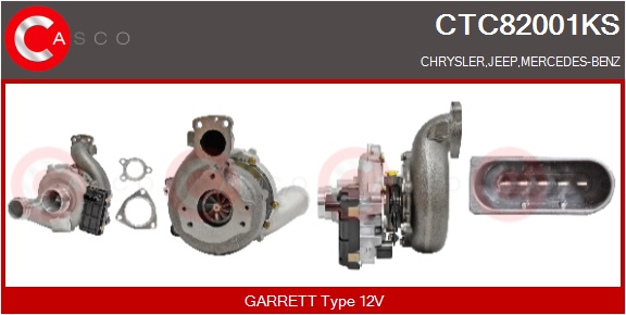 CASCO Lader, ladesystem CTC82001KS for CHRYSLER MERCEDES-BENZ