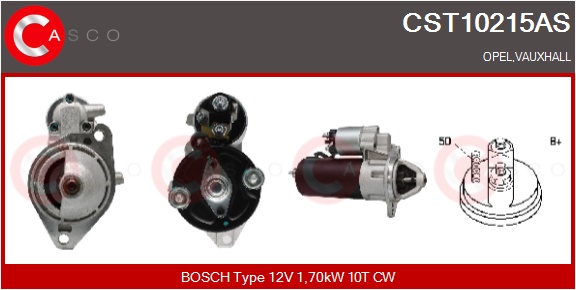 CASCO Starter cst10215as for OPEL DAEWOO FORD VAUXHALL