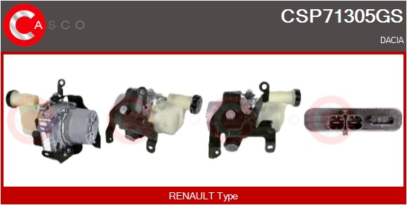 CASCO Hydraulikpumpe, styresystem csp71305gs for RENAULT DACIA